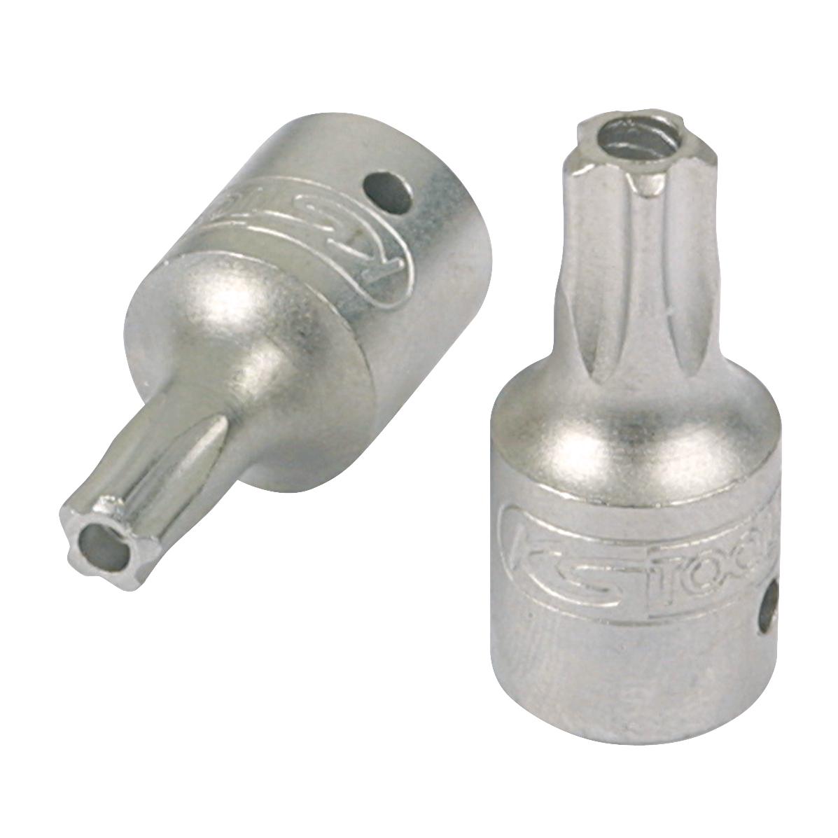 KS Tools 1/4" Bit-Stecknuss, Fünfstern mit Stirnlochbohrung, TS10-1 Foto Produkt Allgemein Steckschlüssel
