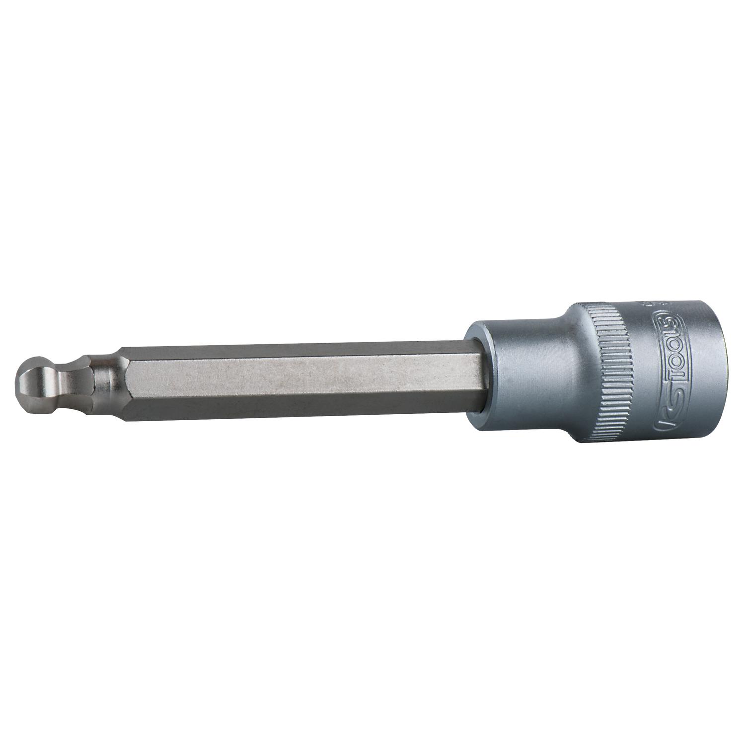 KS Tools 1/2" Bit-Stecknuss Innensechskant mit Kugelkopf, lang, 8 mm-1 Foto Produkt Allgemein Steckschlüssel