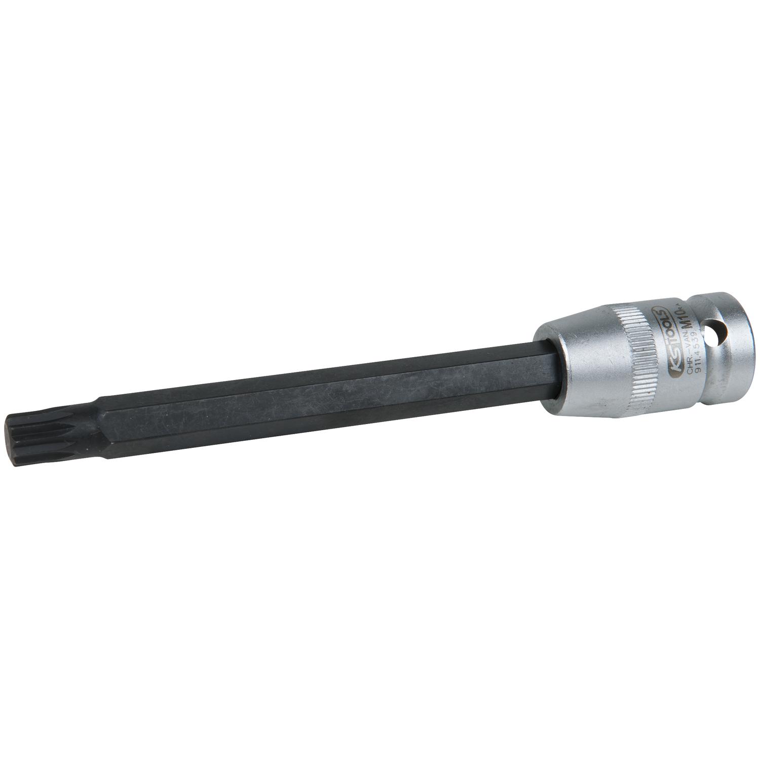 KS Tools 1/2" Bit-Stecknuss für Vielzahn (XZN®)-Schrauben M10, Länge 140 mm, phosphatiert-1 Foto Produkt Allgemein Steckschlüssel