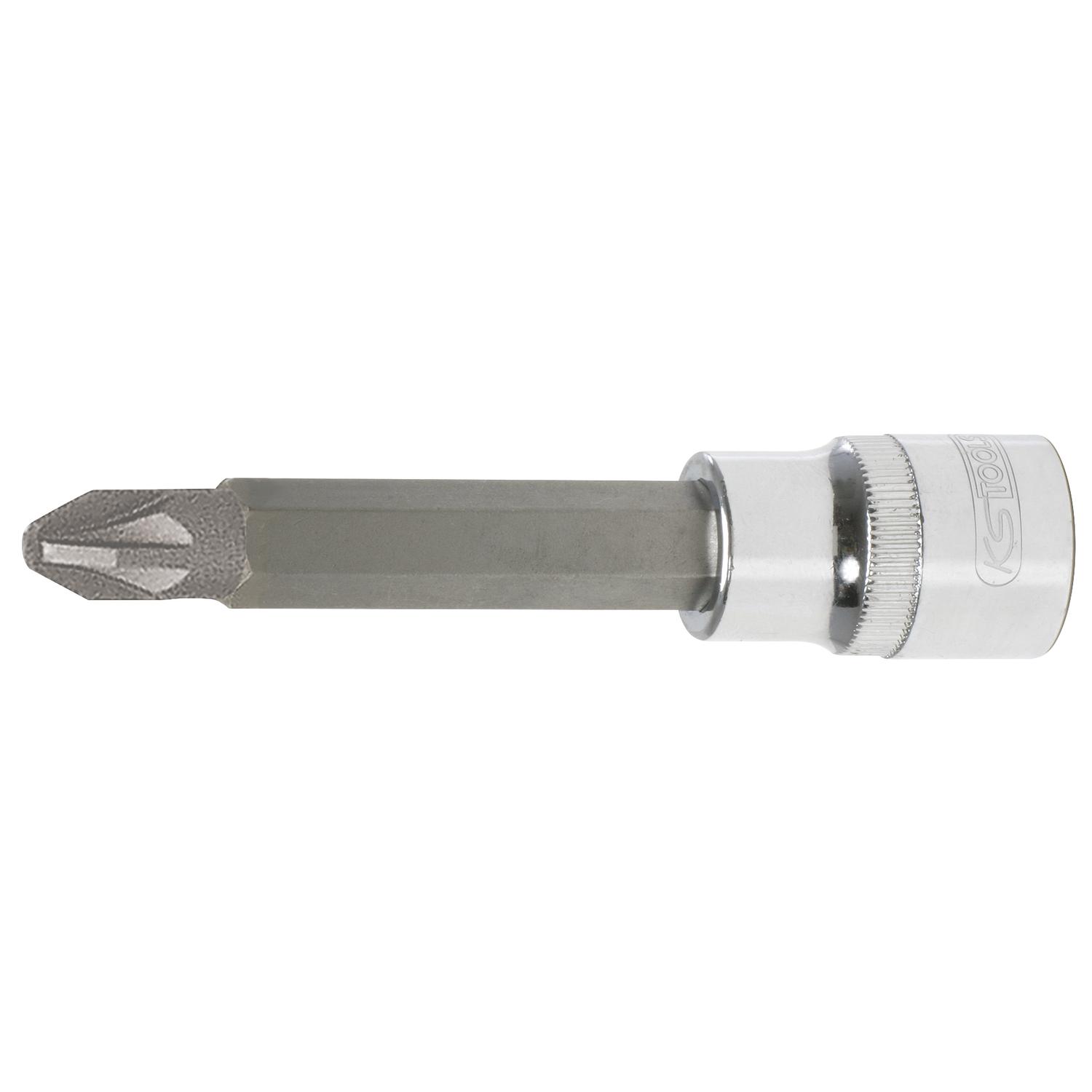 KS Tools 1/2" CHROMEplus Bit-Stecknuss, lang, PZ1-1 Foto Produkt Allgemein Steckschlüssel