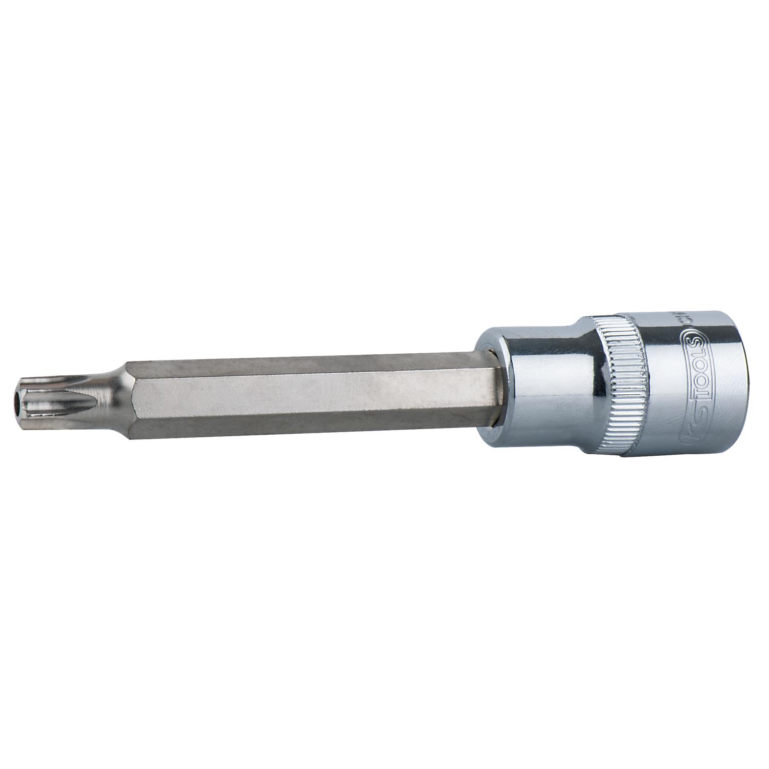 KS Tools 1/2" CHROMEplus Bit-Stecknuss Torx mit Stirnlochbohrung,lang, TB40-1 Foto Produkt Allgemein Steckschlüssel