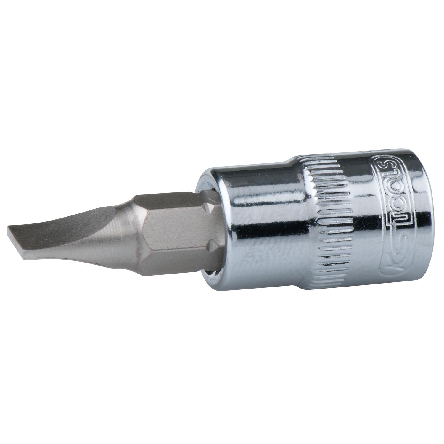 KS Tools 3/8" CHROMEplus Bit-Stecknuss Schlitz, 10mm-1 Foto Produkt Allgemein Steckschlüssel