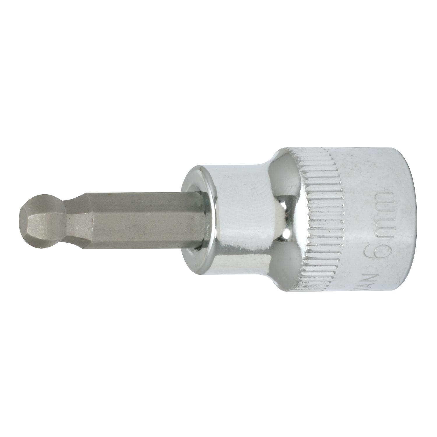 KS Tools 3/8" CHROMEplus Bit-Stecknuss Innensechskant, Kugelkopf, 5,5 mm-1 Foto Produkt Allgemein Steckschlüssel