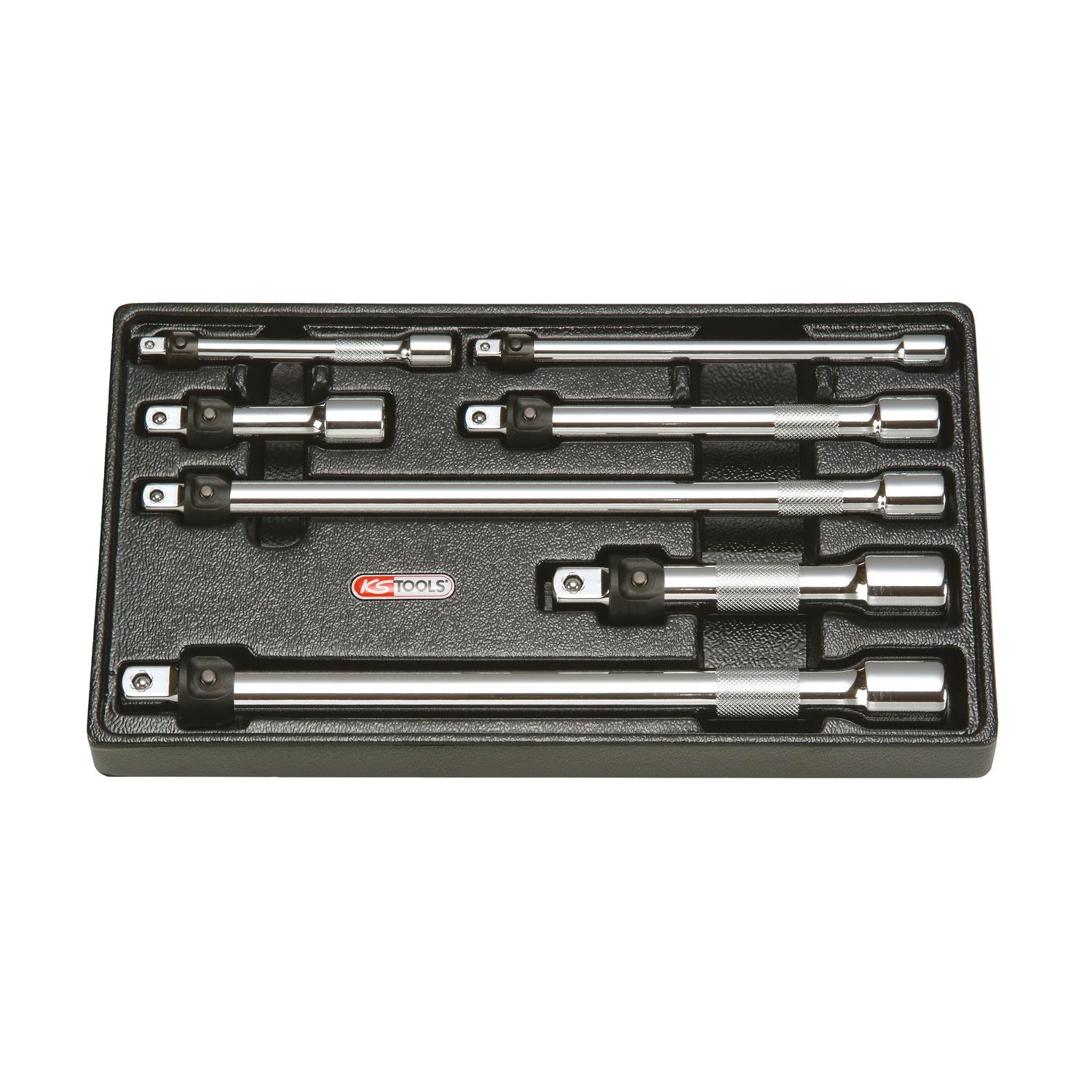 KS Tools CHROMEplus Verlängerungs-Satz mit Verriegelung, 7-tlg-1 Foto Produkt Allgemein Steckschlüssel