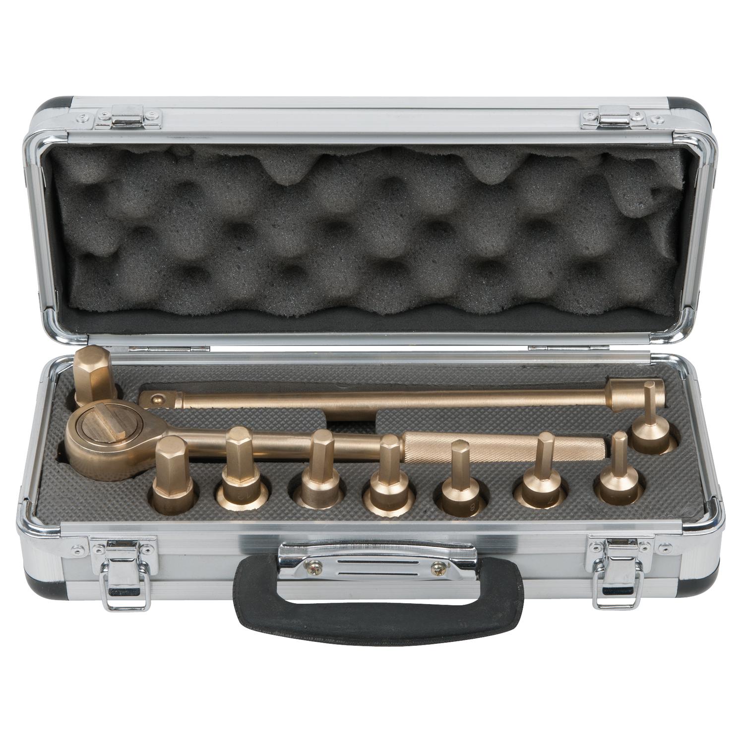KS Tools BRONZEplus Bit-Stecknuss-Sätze 1/2" 9-tlg-1 Foto Produkt Allgemein Steckschlüssel