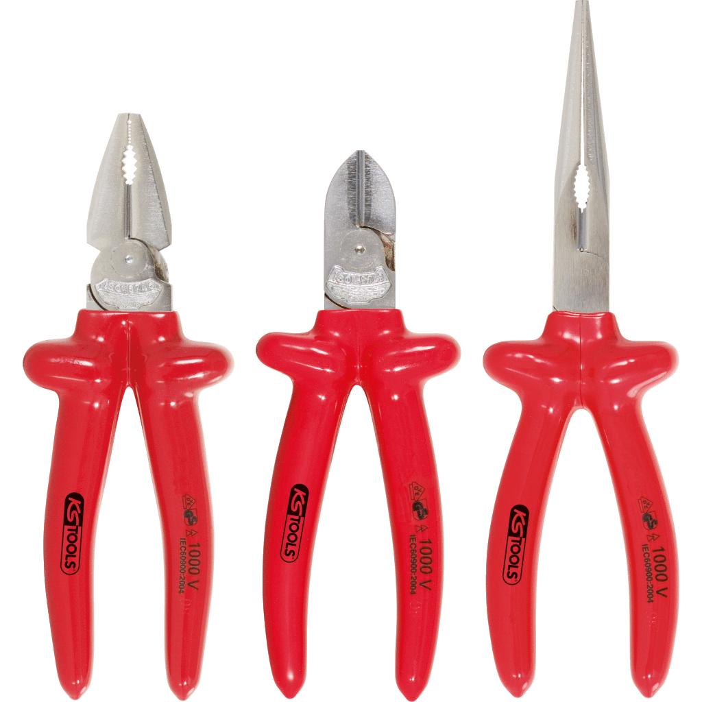 KS Tools 1000V Zangen-Satz, 3-tlg-1 Foto Produkt Allgemein VDE