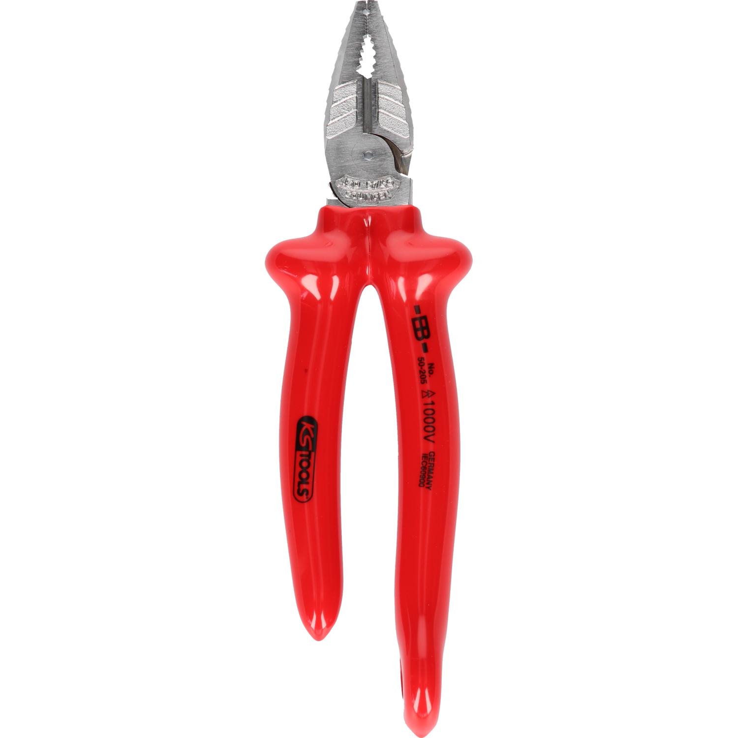 KS Tools 1000V Kraft-Kombinationszange mit Sicherungsöse für Sicherheitsleine-1 Foto Produkt Allgemein VDE
