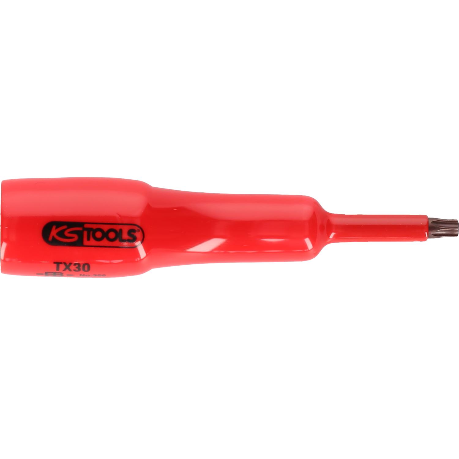 KS Tools 1/2" Bit-Stecknuss mit Schutzisolierung für Torx-Schrauben, T30, lang-1 Foto Produkt Allgemein VDE
