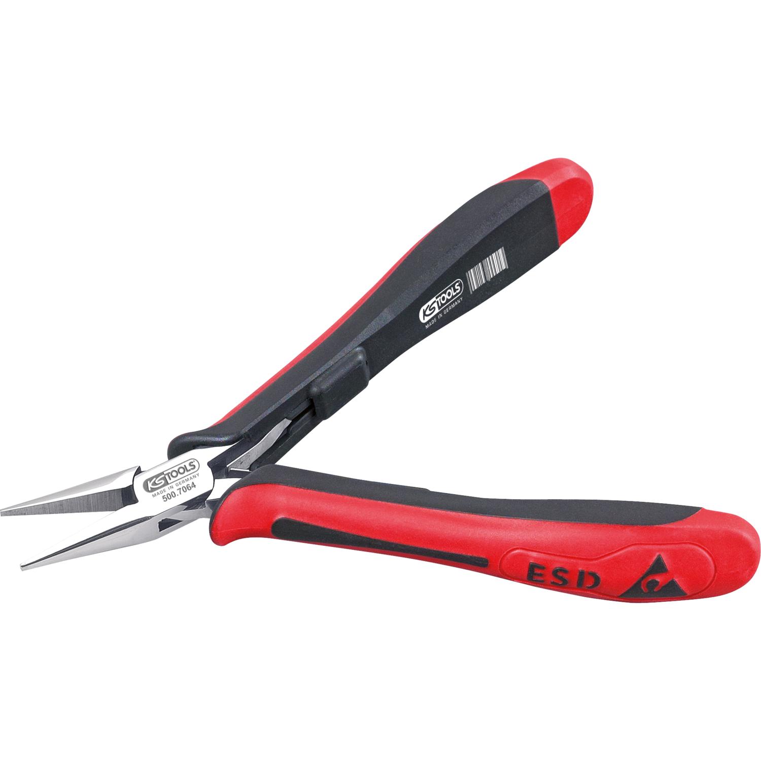 KS Tools ESD Spitzzange, gerade, mit Hieb, 130mm-1 Foto Produkt Allgemein Zangen