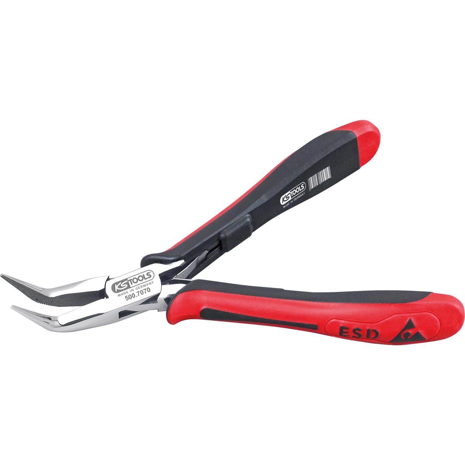 KS Tools ESD Spitzzange, gebogen, ohne Hieb, 130mm-1 Foto Produkt Allgemein Zangen