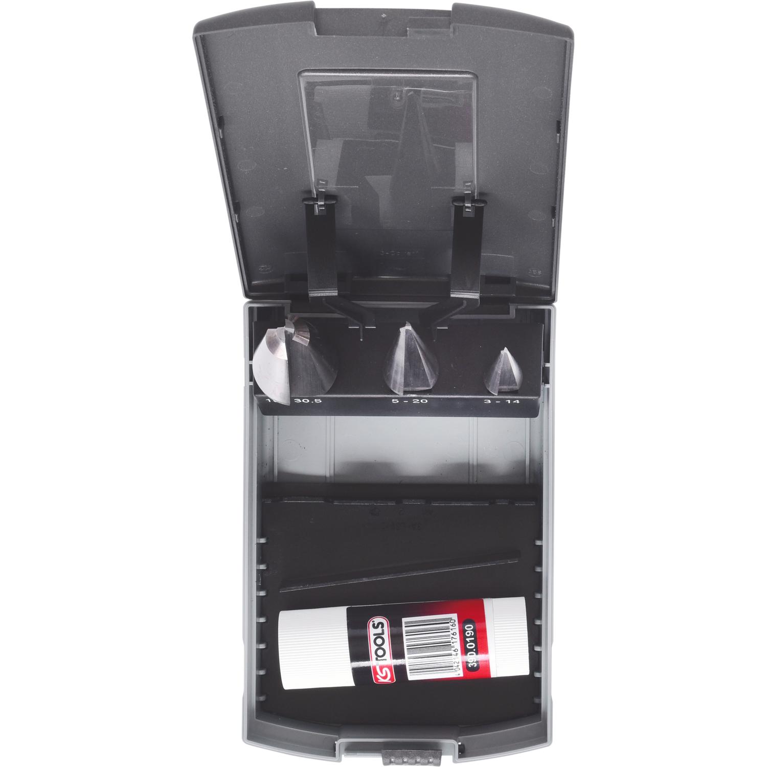 KS Tools HSS Blechschälbohrer-Satz, Kunststoffkassette 4-tlg-2 Variantenbild