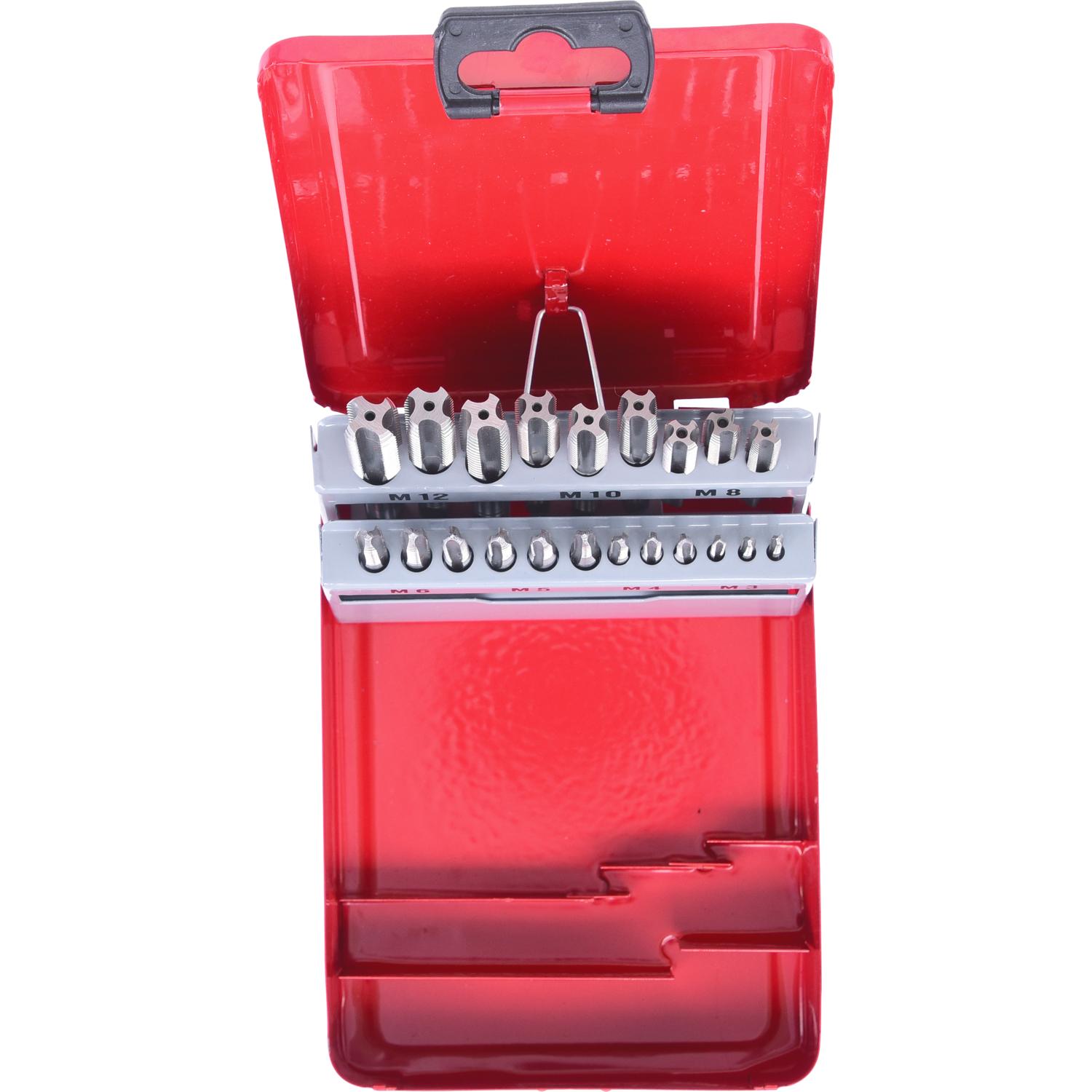 KS Tools HSS CO Handgewindebohrer-Satz M, Stahlblechkassette 21-tlgM3-M12-2 Variantenbild