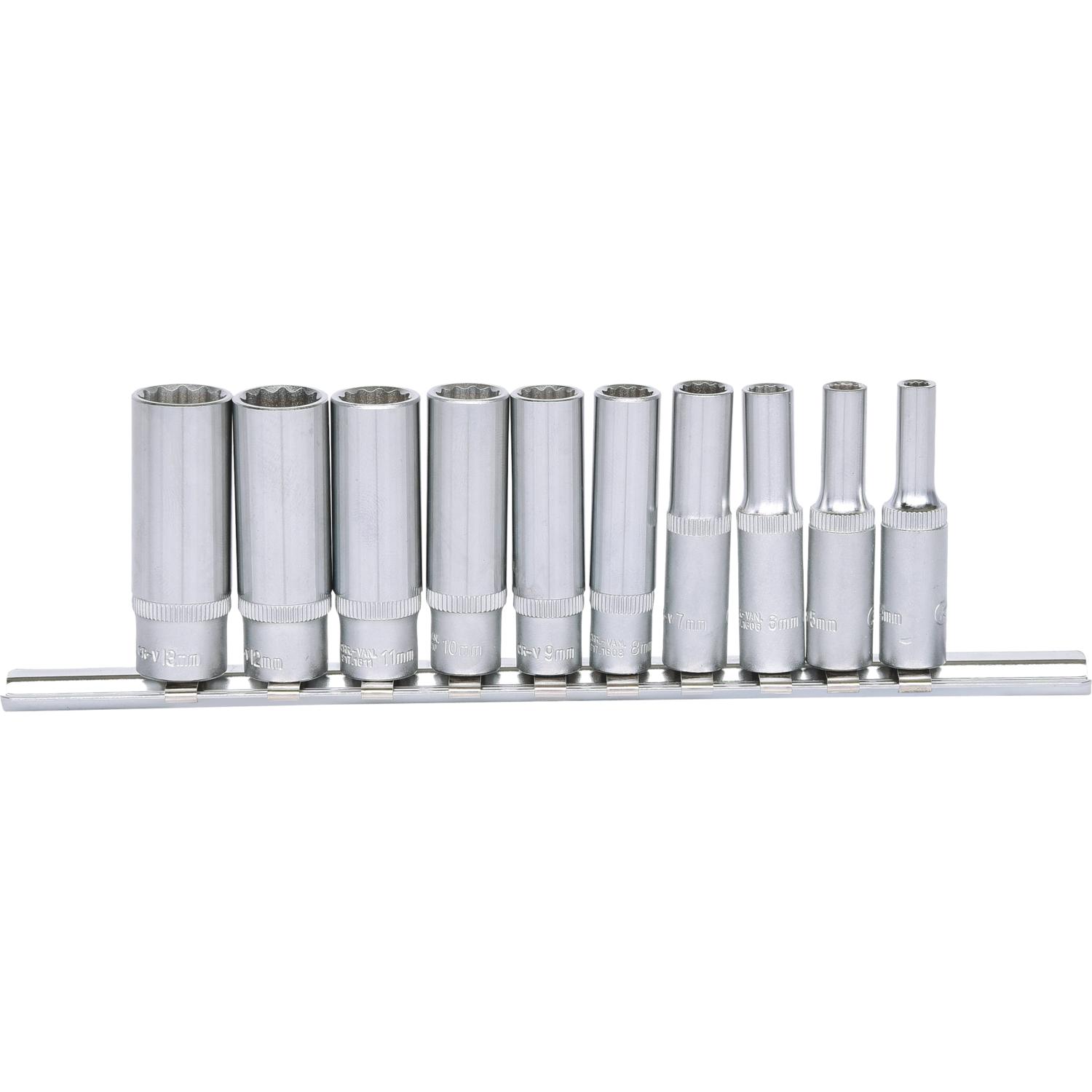 KS Tools 1/4" 12-kant-Stecknuss-Satz, lang, 10-tlg-2 Variantenbild
