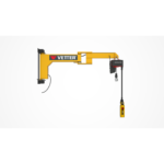 VETTER Krantechnik 125kg, 3,0m Wandmanipulatorkran BS + Standard-Lagerkonsole + Elektrokettenzug -1
