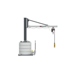 VETTER Krantechnik 500kg, 2,9m, 270°, Mobiler Schwenkkran MOB12-US5-2,9 + Elektrokettenzug -1