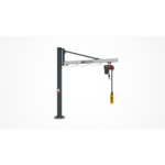 VETTER Krantechnik 125kg, 5,9m Säulenschwenkkran US + Verbundanker-System + Elektrokettenzug -2