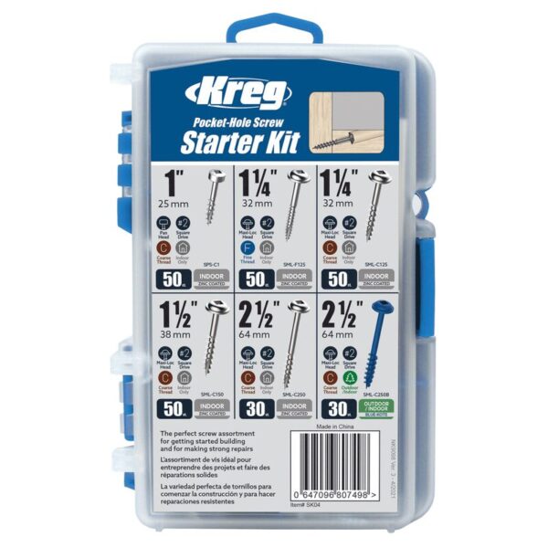 Kreg Kreg Pocket-Hole Schrauben-Starter-Set SK04