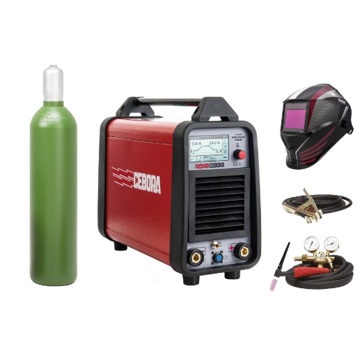 Elmag Profi WIG-DC-Schweißinverter 'PFC' CEBORA WIN TIG 'DC' 220 M Plug & Play-SET -1