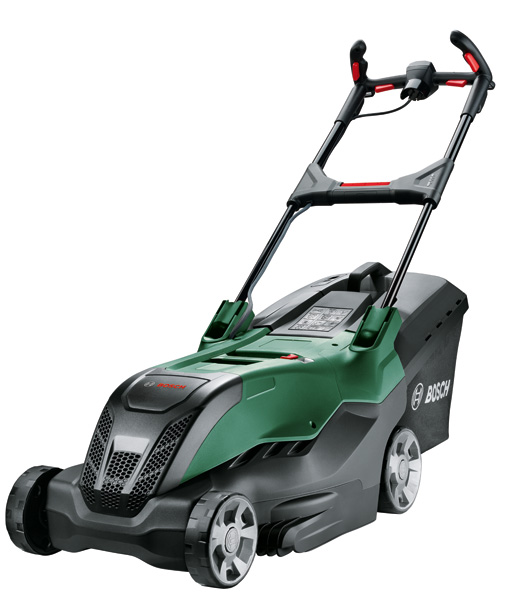 Bosch AdvancedRotak Rasenmäher mit Höhenverstellung.