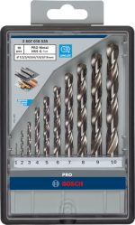 Bosch PRO Metall HSS-G Spiralbohrer-Set 10-teilig.
